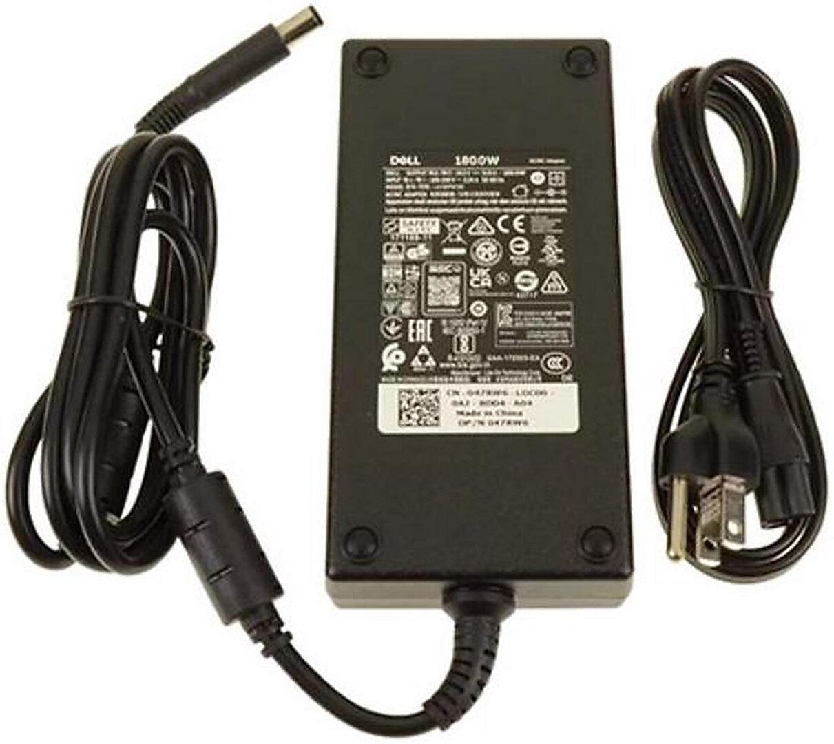 Dell 180W AC Adapter For Dell Laptop, Black (G39N4)