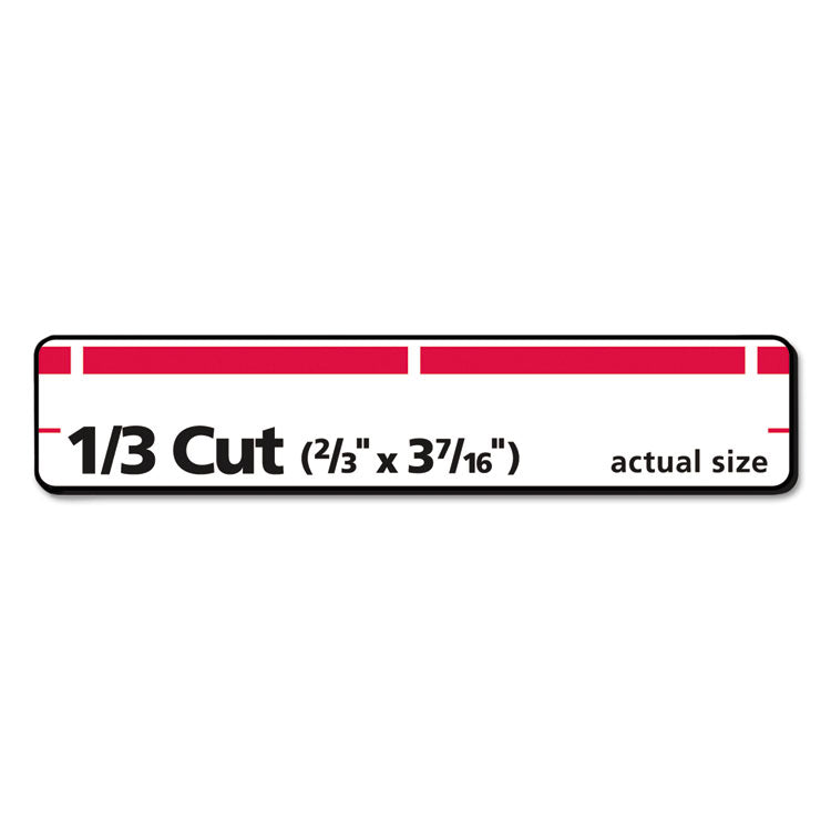 Permanent Trueblock File Folder Labels With Sure Feed Technology, 0.66 X 3.44, White, 30/sheet, 50 Sheets/box