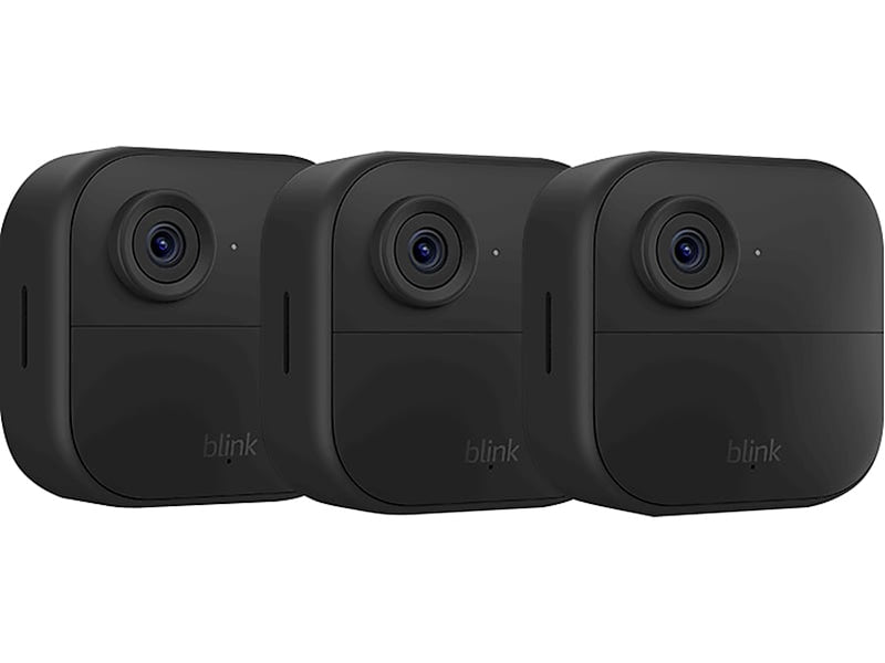 Blink Outdoor 4 Wireless 3-Camera Smart Security Camera System, Black (B0B1N5FK48)