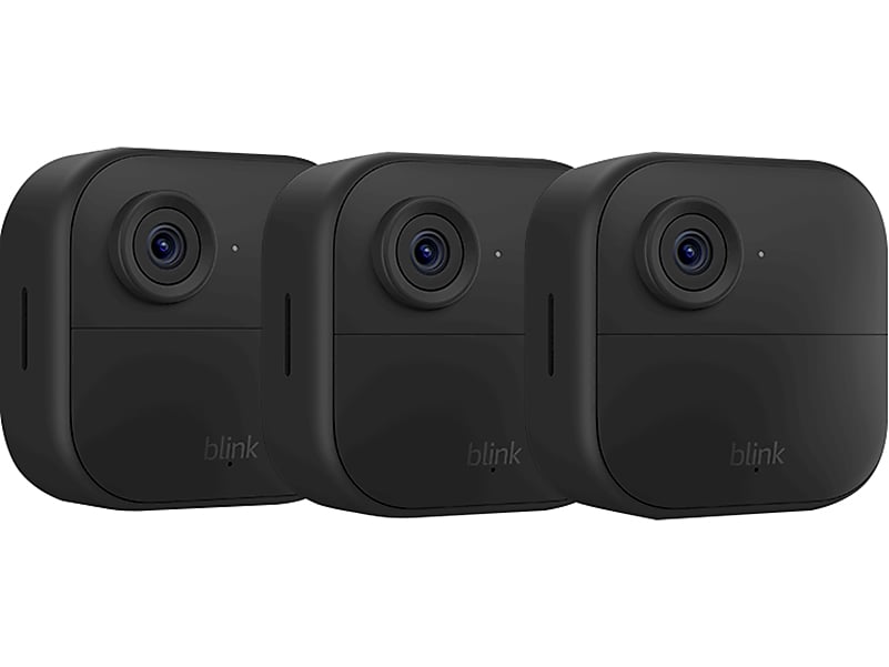 Blink Outdoor 4 Wireless 3-Camera Smart Security Camera System, Black (B0B1N5FK48)