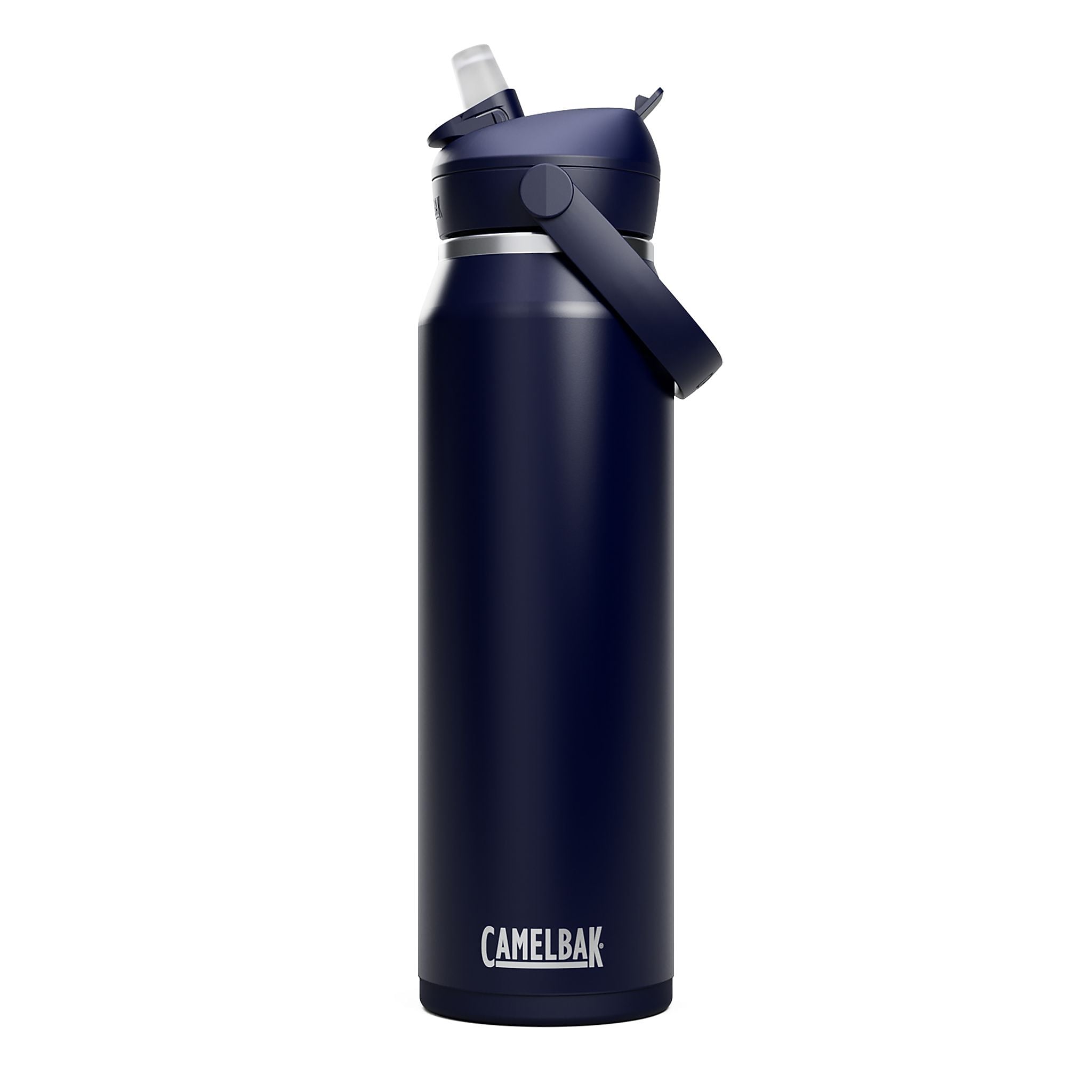 CamelBak Thrive FlipStraw Stainless Steel Vacuum Insulated Water Bottle, 32 oz., Navy (2855405001)