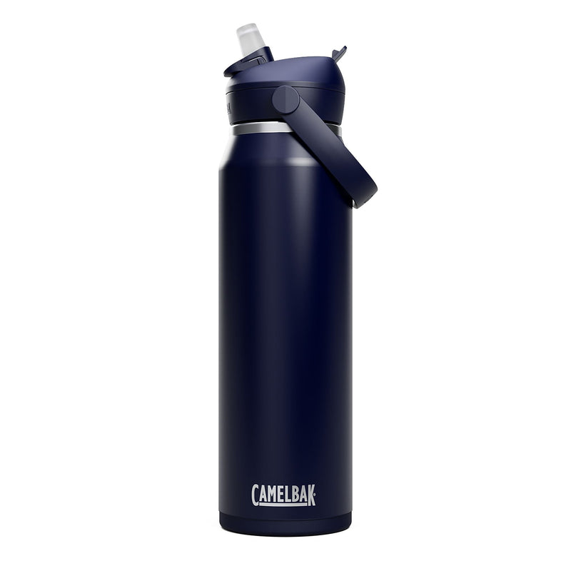 CamelBak Thrive FlipStraw Stainless Steel Vacuum Insulated Water Bottle, 32 oz., Navy (2855405001)