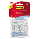Clear Hooks and Strips, Medium, Plastic, 2 lb Capacity, 6 Hooks and 8 Strips/Pack