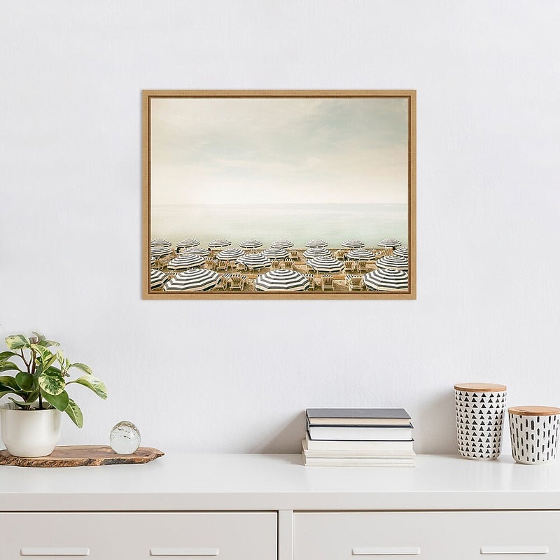 Amanti Art Seaside 4 (Beach) by Carina Okula Framed Canvas Wall Art Print, 24" x 18" (A42674855783)