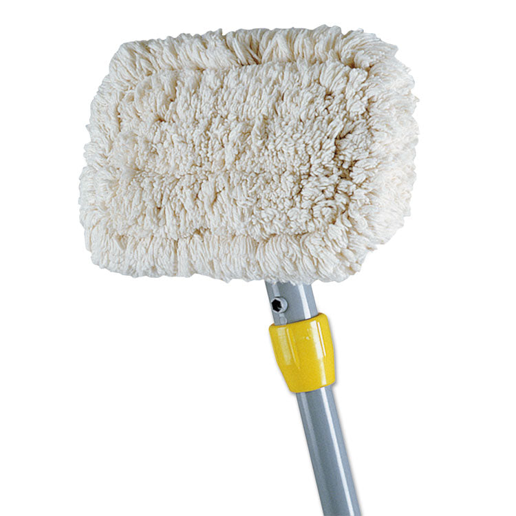 Wall-Washer Kit, 9 X 5 White Cotton Head, 60" Gray Aluminum Handle