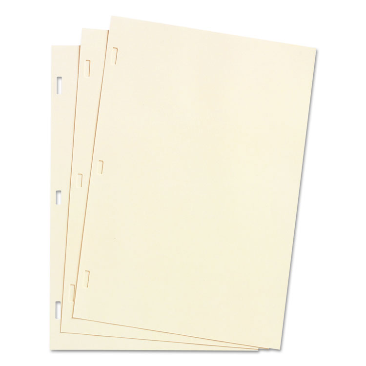 Looseleaf Minute Book Ledger Sheets, 14 X 8.5, Ivory, Loose Sheet 100/box