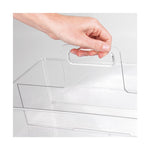 iDESIGN 2-Compartment Plastic Desk Organizer, Clear, 2 Piece (29187M2)