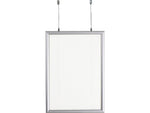 Azar Poster Holder, 22" x 28", Vertical, Ceiling Hanging, Silver, Aluminum (300412)