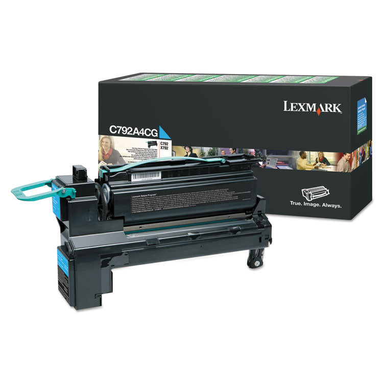 C792a4cg Return Program Toner, 6,000 Page-Yield, Cyan