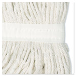 Cut-End Wet Mop Head, Rayon, No. 20, White, 12/carton