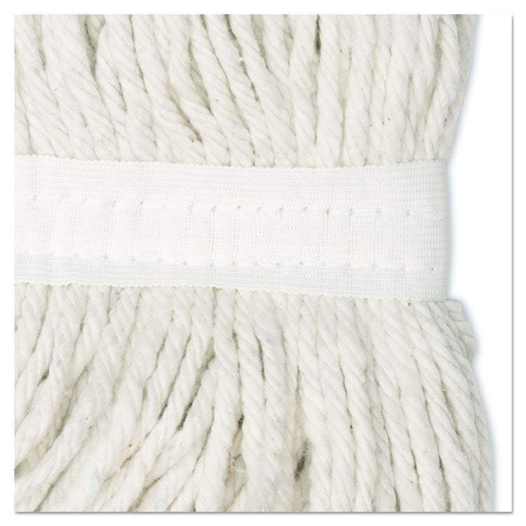 Cut-End Wet Mop Head, Rayon, No. 20, White, 12/carton