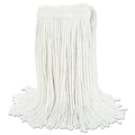 Cut-End Wet Mop Head, Rayon, No. 20, White, 12/carton
