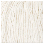 Cut-End Wet Mop Head, Rayon, No. 20, White, 12/carton