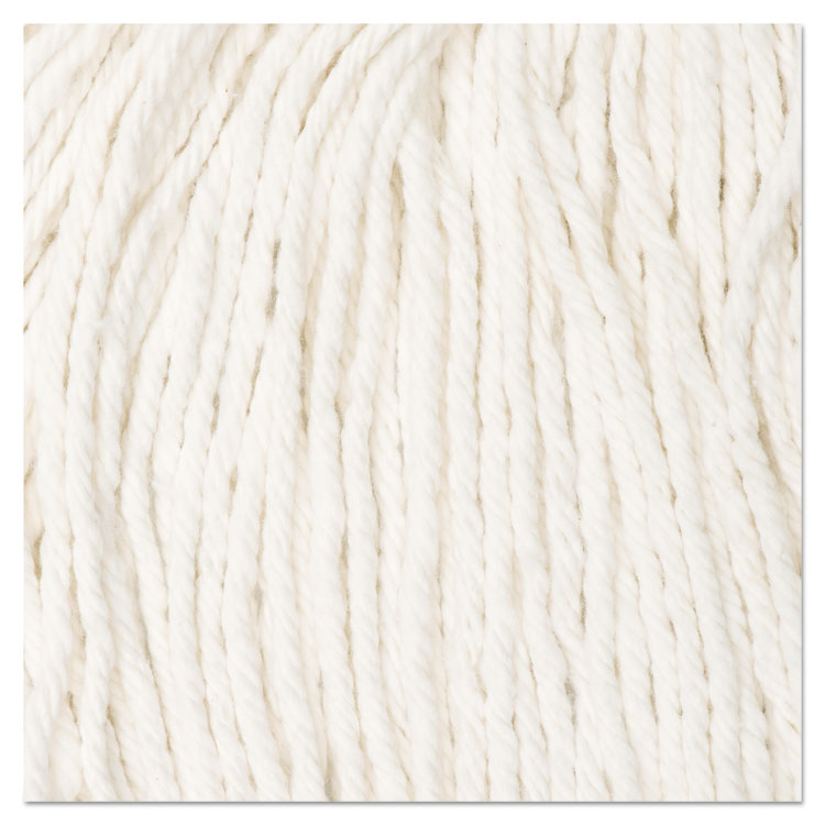 Cut-End Wet Mop Head, Rayon, No. 20, White, 12/carton