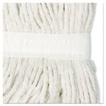 Cut-End Wet Mop Head, Rayon, No. 24, White, 12/carton