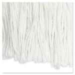 Cut-End Wet Mop Head, Rayon, No. 24, White, 12/carton