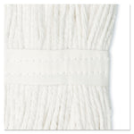 Cut-End Wet Mop Head, Cotton, No. 20, White
