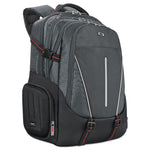 Active Laptop Backpack, Fits Devices Up to 17.3", Polyester, 12.5 x 6.5 x 19, Black