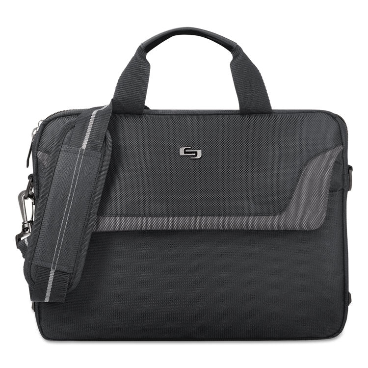 Pro Slim Brief, Fits Devices Up to 14.1", Polyester, 14 x 1.5 x 10.5, Black