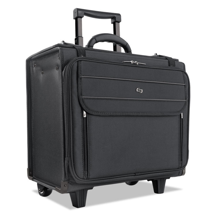 Classic Rolling Catalog Case, Fits Devices Up to 17.3", Polyester, 18 x 7 x 14, Black