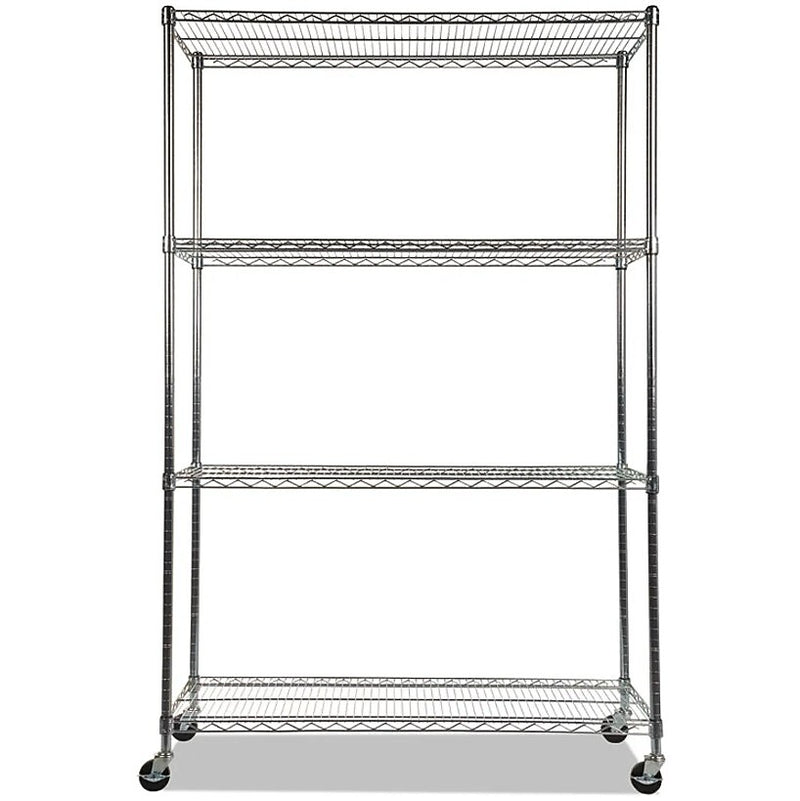 Alera 4-Shelf Metal Unit, 48"W, Silver (ALESW604818SR)