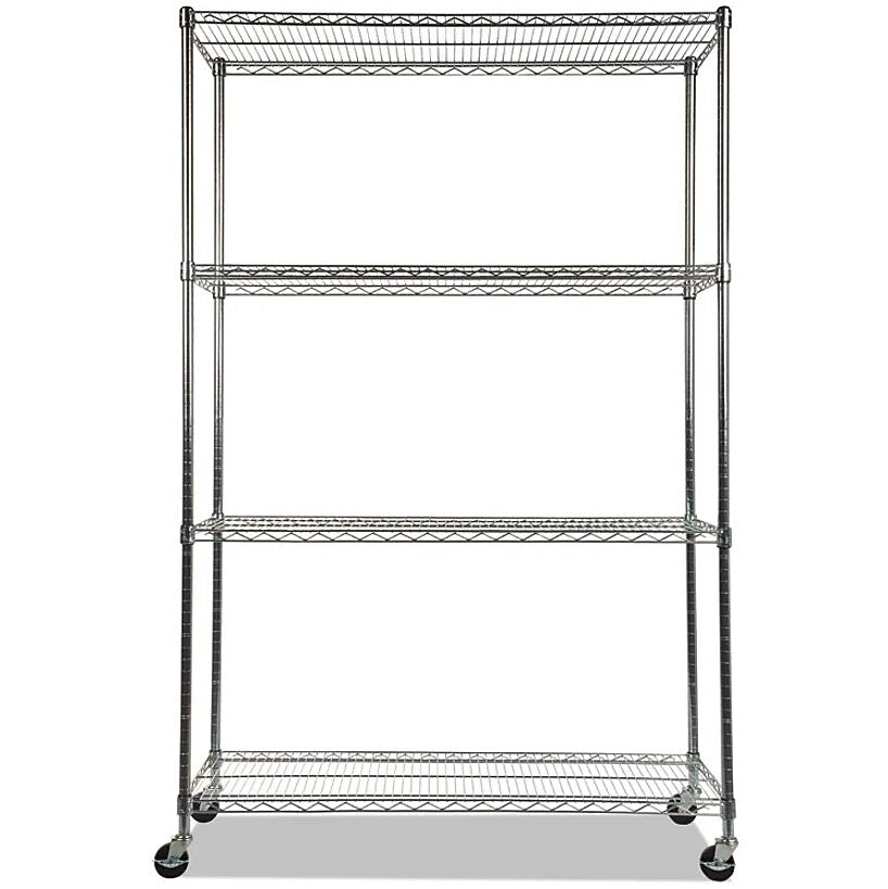 Alera 4-Shelf Metal Unit, 48"W, Silver (ALESW604818SR)