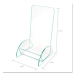 Euro-Style Docuholder, Leaflet Size, 4.5w X 4.5d X 7.88h, Green Tinted