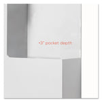 Suggestion Box Literature Holder with Locking Top, 13.75 x 3.63 x 13.94, Plastic, White