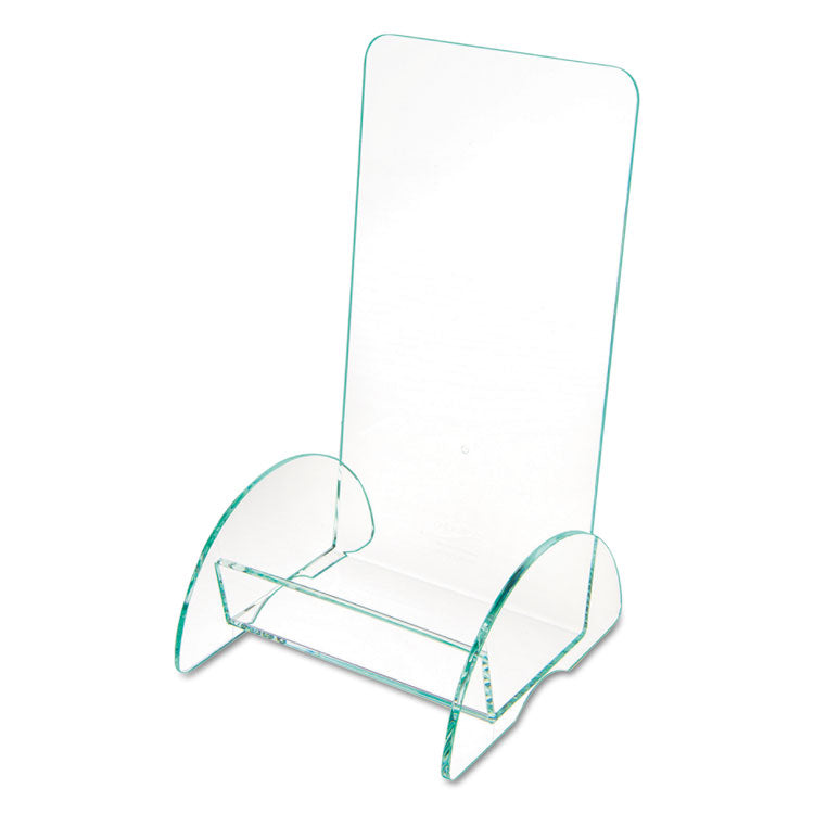 Euro-Style Docuholder, Leaflet Size, 4.5w X 4.5d X 7.88h, Green Tinted