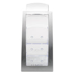 3-Tier Literature Holder, Leaflet Size, 6.75w X 6.94d X 13.31h, Silver