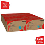 WypAll GeneralClean L30 Cleaning Cloths, 10" x 10.8", White, 12 Sheets/Box, 10 Boxes/Carton (03086)