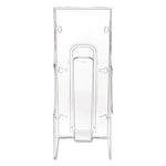 Stand-Tall Wall-Mount Literature Rack, Leaflet, 4.56w X 3.25d X 11.88h, Clear