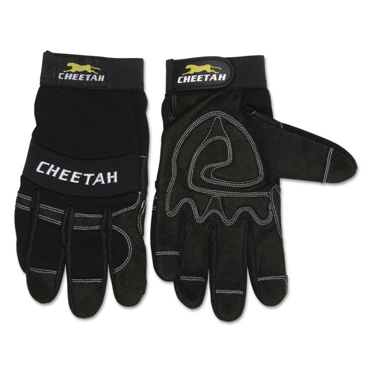 Cheetah 935CH Gloves, EN388: 2X21, 10" Long, X-Large, Black, Pair