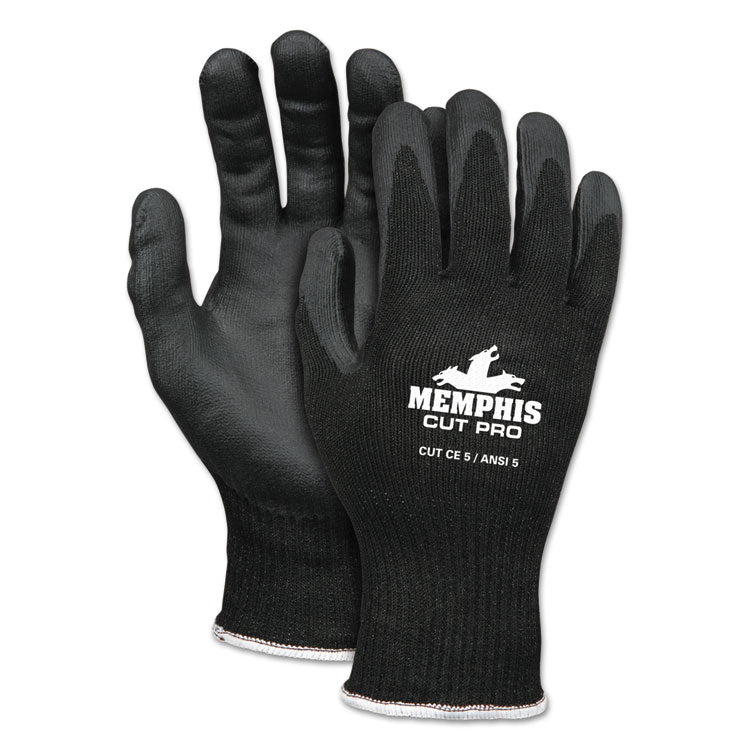 Cut Pro 92720NF Gloves, 10" Long, X-Large, Black, Pair