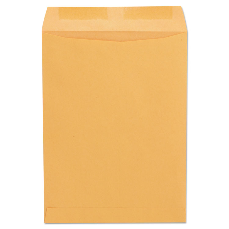 Catalog Envelope, 24 lb Bond Weight Paper, #10 1/2, Square Flap, Gummed Closure, 9 x 12, Brown Kraft, 250/Box