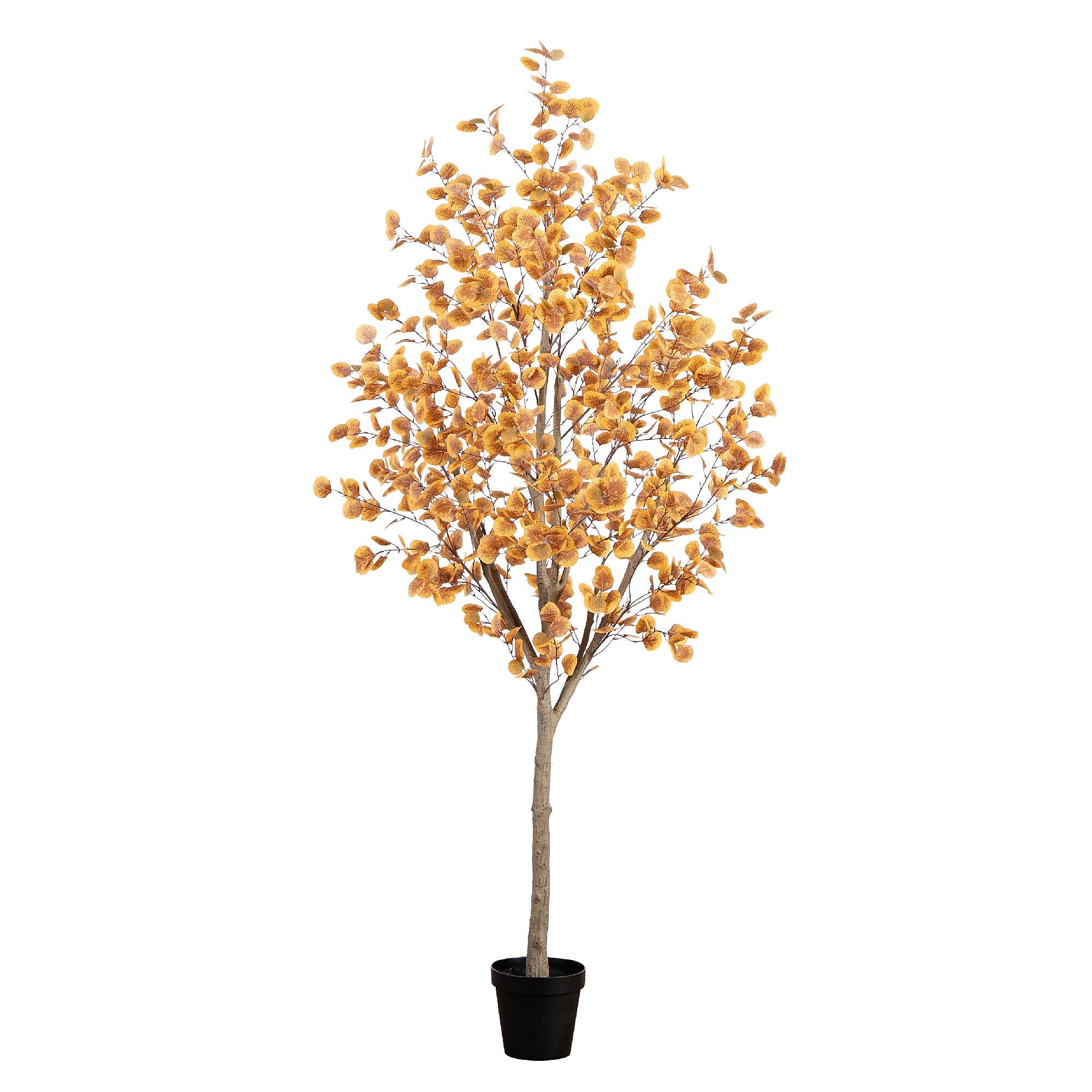Nearly Natural 8' Artificial Autumn Fall Eucalyptus Tree (T4813)