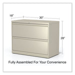 Alera® 2-Drawer Lateral File Cabinet; Putty, Letter and Legal (773946)