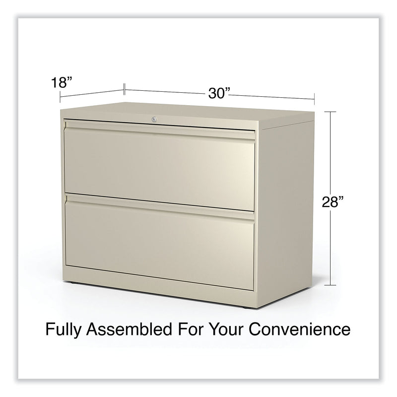Alera® 2-Drawer Lateral File Cabinet; Putty, Letter and Legal (773946)