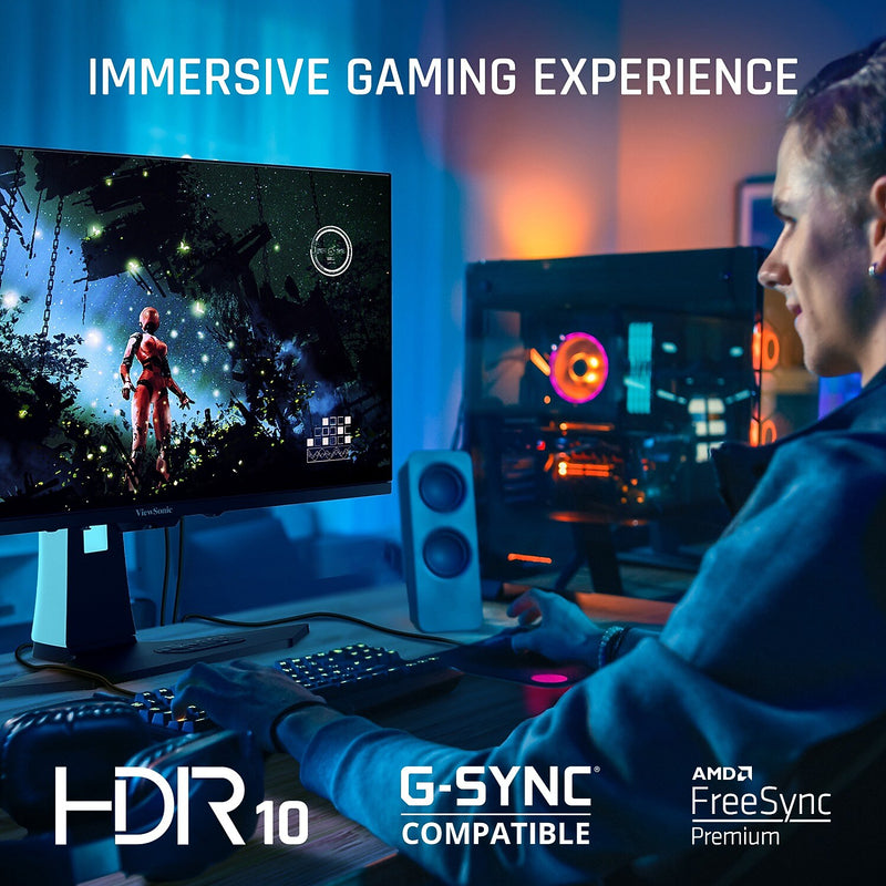 ViewSonic 26.5" 240Hz LED Gaming Monitor, White (XG272-2K-OLED)