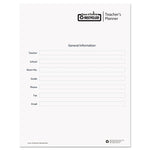 Recycled Teacher's Planner, Weekly, Two-Page Spread (seven Classes), 11 X 8.5, Blue Cover