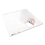 Flexible Adhesive Name Badge Labels, 3.38 X 2.33, White/red Border, 400/box