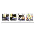 Linen Texture True Print Business Cards, Inkjet, 2 X 3.5, White, 200 Cards, 10 Cards/sheet, 20 Sheets/pack