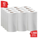 WypAll GeneralClean X60 Cleaning Cloths, 9.8" x 12.2", White, 130 Sheets/Roll, 12 Rolls/Carton (35401)