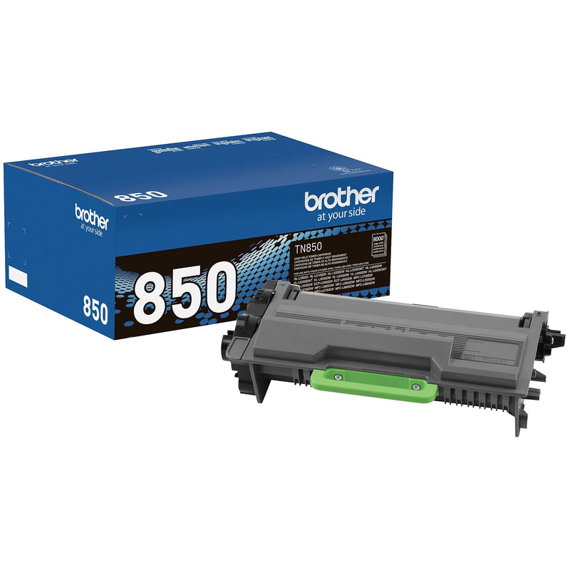 Brother TN-850 Black High Yield Toner Cartridge, Print Up to 8,000 Pages