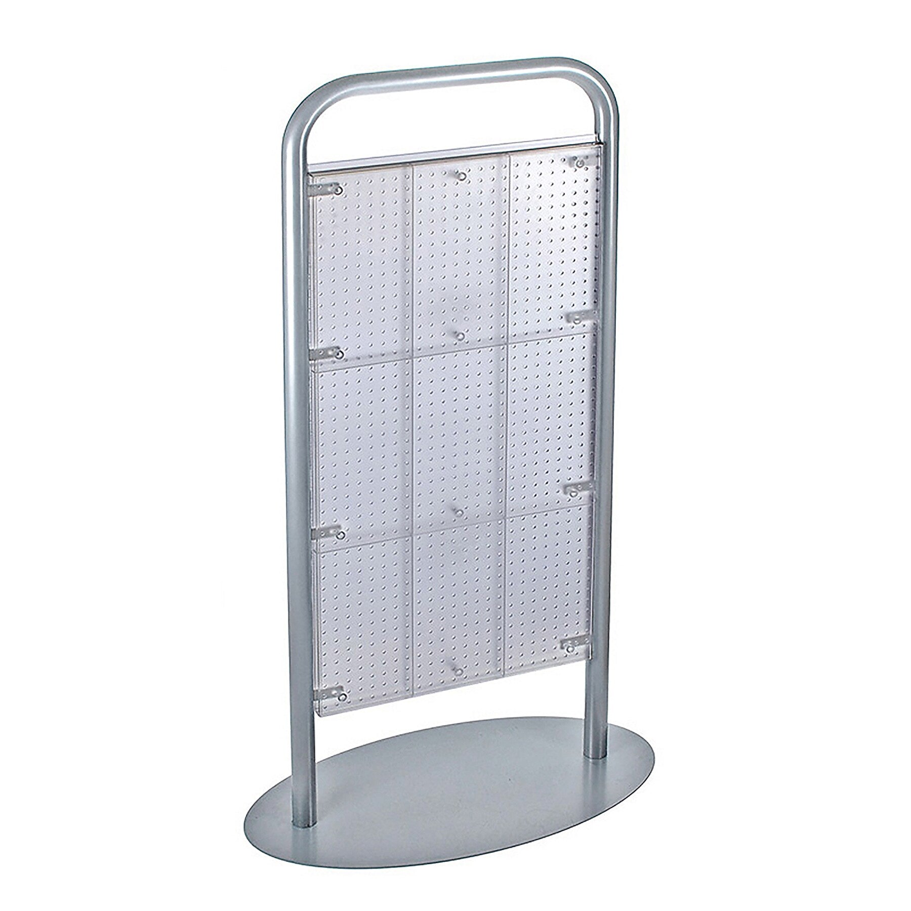 Azar Clear Each Pegboard Floor Stand 48H x 24W-inch