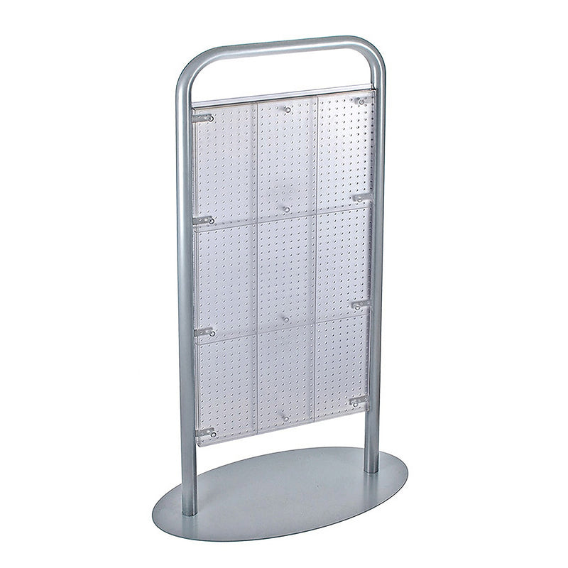 Azar Clear Each Pegboard Floor Stand 48H x 24W-inch
