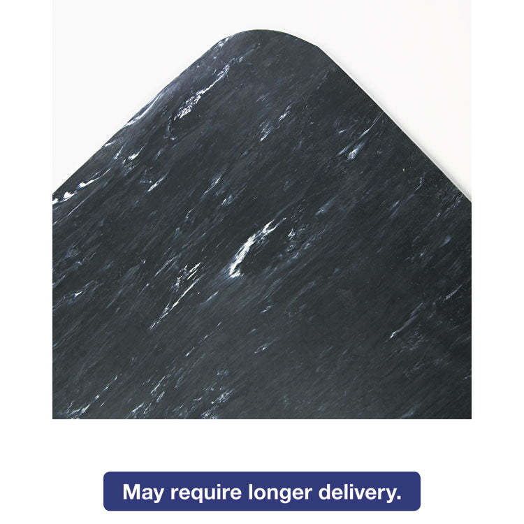 Cushion-Step Surface Mat, 36 X 60, Spiffy Vinyl, Black