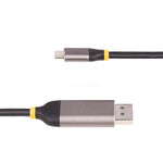 StarTech 9.8' Display Port to USB-C Video Cable, Male to Male, Black (142-USBC-DP-8K-10F)