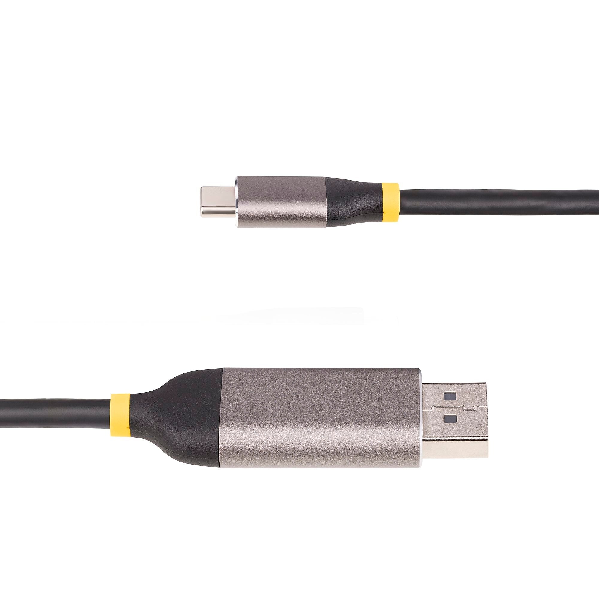StarTech 9.8' Display Port to USB-C Video Cable, Male to Male, Black (142-USBC-DP-8K-10F)