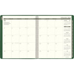 2026 AT-A-GLANCE Recycled 9" x 11" Monthly Planner, Faux Leather Cover, Green (70-260G-60-26)
